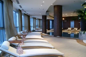 How does a wellness spa focus on long-term health and balance